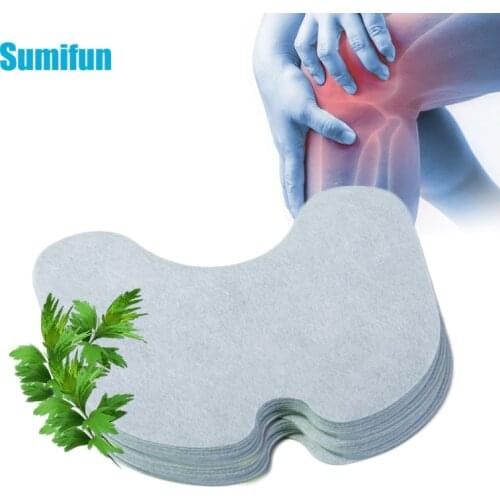 Sumifun 12Pcs Knee Joint Herbal Plaster Wormwood Extract Sticker Muscle Joint Ache Cervical Arthritis Pain Relief Patch