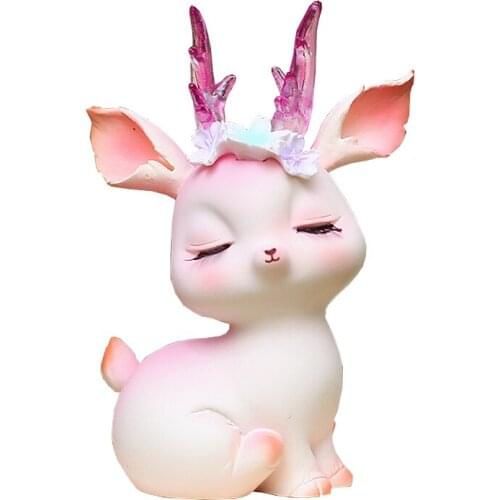 Deer Baking Decoration Ornaments Cute Cartoon Mysterious Surprise Birthday Gift Collection Model