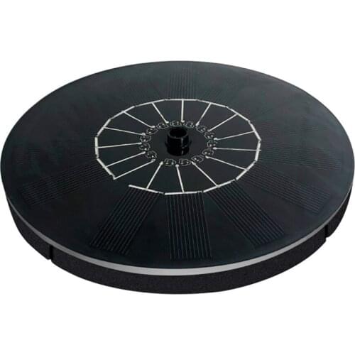 Water Pump Black Engineering Plastics Round Shape 1pcs Without Battery Diameter 16CM For Garden Fountain