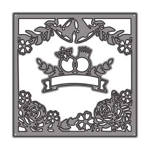 Cutting Dies Get Married Flowers For DIY Scrapbooking Embossing Album Paper Cards Dies 2021 New