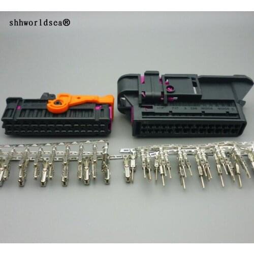 Worldgolden 28 pin female male Security Guard against theft defensive alarm Anti Theft connector 1K0937702C wire or without wire