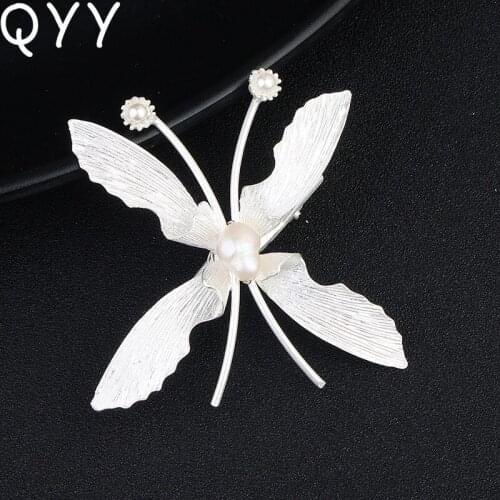 New Butterfly Fine Freshwater Pearl Hair Clip Wedding Hair Barrettes Nice Birthday Gift for Girlfriend Wedding Jewelry