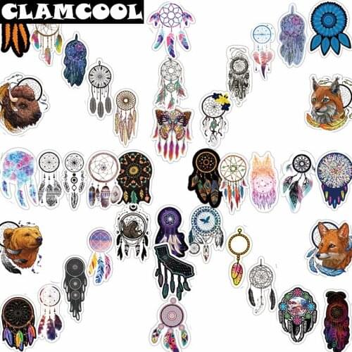 57Pcs Aesthetic Dream Series Dreamcatcher DIY Decal Scrapbooking For Decor Wall Luggage Laptop Album Catcher Network Stickers