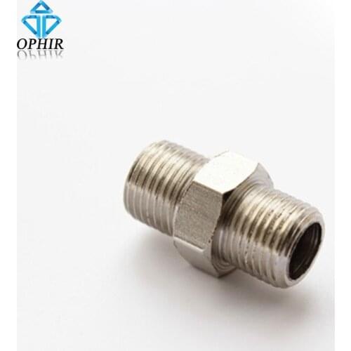 OPHIR Airbrush Adapter/Connector 1/8"BSP Male--1/8"BSP Male Air Art Accessories _AC028