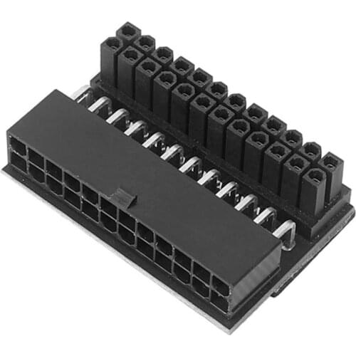 ATX 24Pin Atx 90 degree 24 pin to 24pin Power Plug Adapter Mainboard Motherboard Power Connectors Modular Power Supply Cables