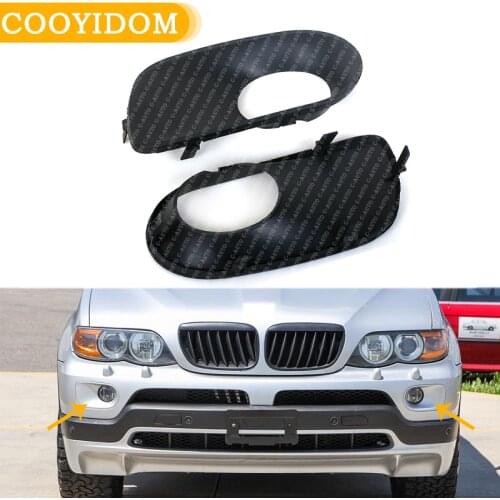 Car Left /Right Side Front Lower Bumper Foglight Grille Replacement For BMW X5 E53 2003 2004 2005 2006 51117129299 / 51117129300