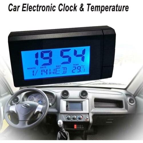 Car Clock Auto Car Truck Dashboard Vehicle Electronic accessories Digital Clock Mini Q3D6