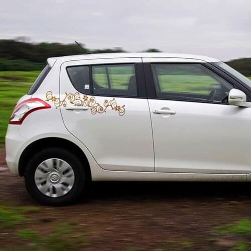 Gold Vine Decor Car Door Graphics Vinyl Art Car Side Decoration Pattern Window Trunk L1183