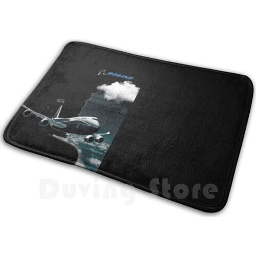 Boein Plane And Logo In The Sky Carpet Mat Rug Cushion Soft Boeing 747 Boeing Boeing Logo Plane Spotter Plane Spotting