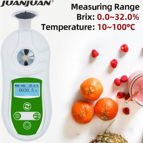 Digital Brix Meter Handheld 0-32% Brix Sugar Refractive Index Refractometer Sugar Concentration High Precision Tester 41% off
