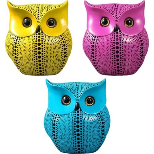 Owl Statue Decoration, Animal Figurines Home Decor, Owl Bird Lovers Living Room Bedroom Office Desktop Shelf Ornament