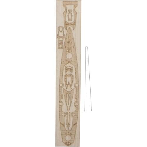 1/700 Scale German Bismarck Wood Deck with Anchor Chain Upgrade