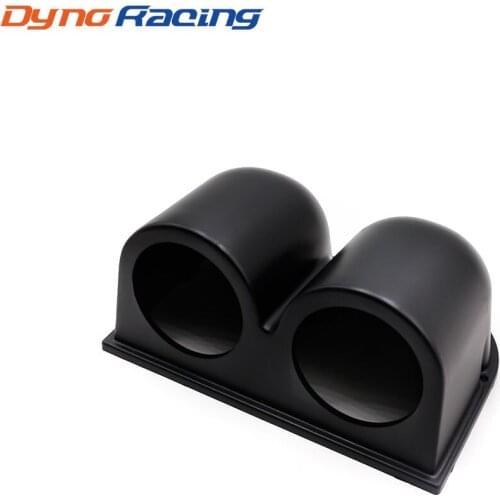 Double Dual Gauge Pod 52mm 2 Holes Gauge Pod Gauge Cup Dash Pod Mount Holder Plastic Holder Auto Car Meter