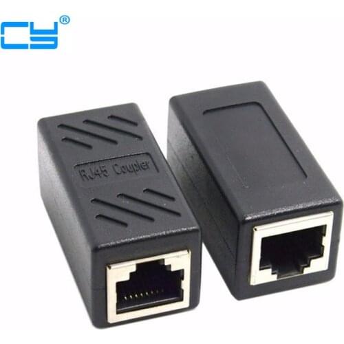 Ferr Shipping CAT6 RJ45 Female to Female Lan Connector Ethernet Network Cable Extension coupler Adapter With Shield