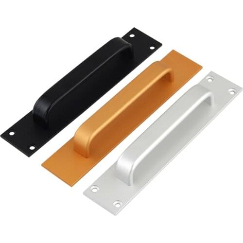 Punch-free wooden door aluminum alloy door handle adhesive glass sliding door fire door balcony door and window dual-use handle
