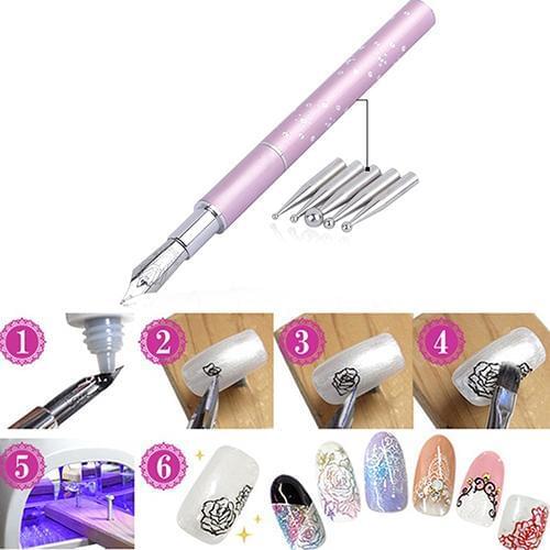 Hot Women Gel Design Painting Pen Nail Art Brush Set for Salon Manicure DIY Tools Nail Tools