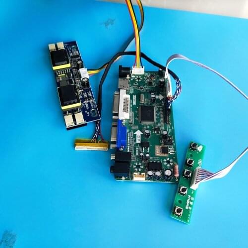 Kit for M170EG01 V9 1280X1024 Screen Panel VGA DVI 30pin M.NT68676 DIY HDMI Driver 17" LVDS 4 lamps Controller board