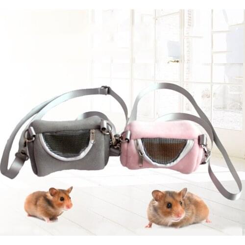 Small pet backpack travel pet supplies winter warm hamster nest golden silk bear satchel detachable guinea pig Backpack