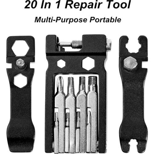 20 in1 Multifunction Repair Tools Sets Bicycle Bike Repair Tool Kit Hex Spoke Wrench Screwdriver