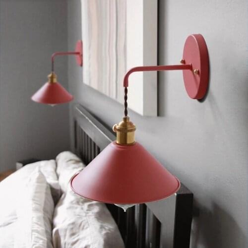 Nordic Loft Macaroon Wall Light Parlor Wall Sconce Bedroom Bedside Wall Lamps Indoor Lighting Industrial Retro Kitchen Lamp