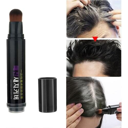 One-Time Plant Hair Dye Stick Instant Gray Root Coverage Hair Color Modify Cream Stick Temporary Cover Up White Hair