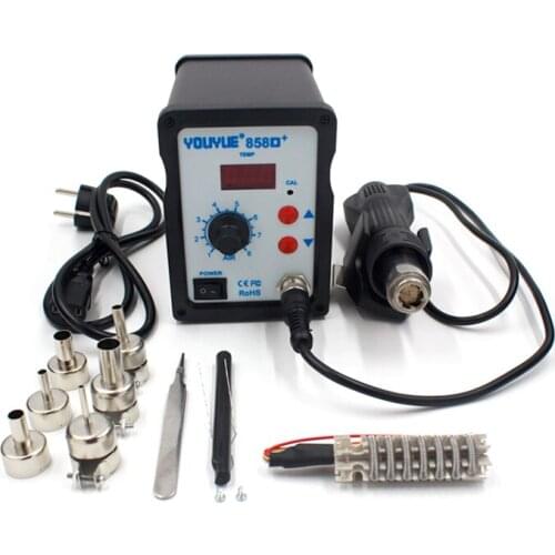 YOUYUE 858D+ Soldering rework station 220V 700W Electric Soldering Station Welding hot air gun Digital BGA Rework Station