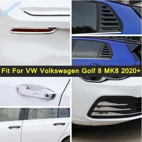 Foglight Fog Lamp / Door Handle Catch Cap / Rear Window Louver Cover Trims Exterior Refit For VW Volkswagen Golf 8 MK8 2020 2021