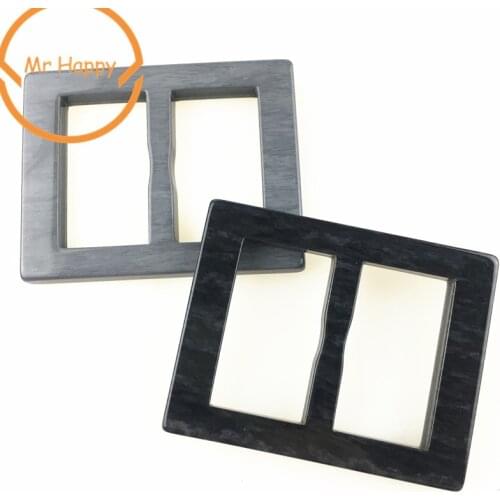 2-holes inner size 30mm Rectangle bar adjuster Buckle Buttons Invitation Ribbon Slider For Garment and Bags decoration