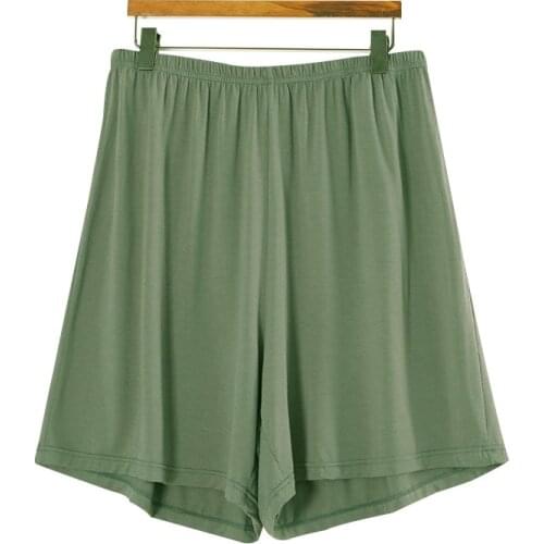 Cotton Summer Mens Casual Shorts Men Elasticity Shorts Loose Comfortable Mens Sleep Bottoms Plus Size 2xl-7xl Can Wear Outside