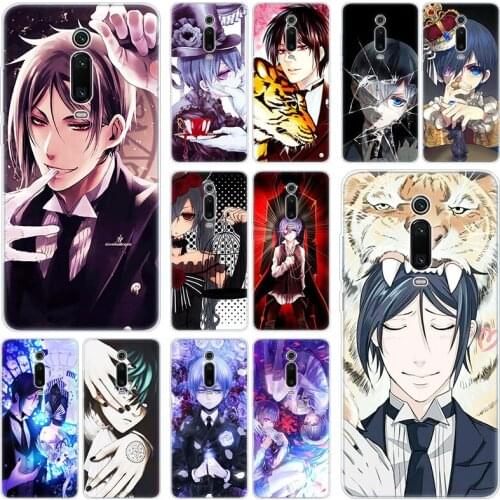 Hot Anime Black Butler and a cat Silicone Case For Xiaomi Mi Note 10 9T CC9 E 9 Pro A3 Lite Play Redmi Note 8T 8 8A 6 Pro 6A 4X