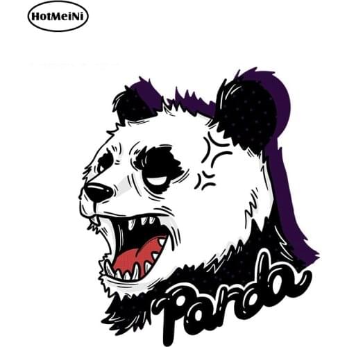 HotMeiNi 13cm x 11.2cm Furious Panda Waterproof Car Stickers and Decals Vinyl Car Wrap for Car Whole Body Motorcycle Home