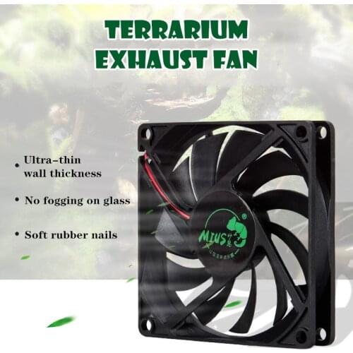 Exhaust Fan Air Extractor Terrarium Mini Ventilator Increase Oxygen Machine For Rainforest Aquarium Fish Tank Hydroponics