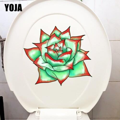 YOJA 22.7*19.8CM Hand-Painted Flesh Cartoon Plant Kids Room Wall Decor Home Toilet Sticker T1-1141