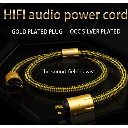 YYTCG CRYO-196 US AC Power Cord Power Cable hifi American Standard Audio CD Amplifier Amp US Power Cables EU US Plug Power