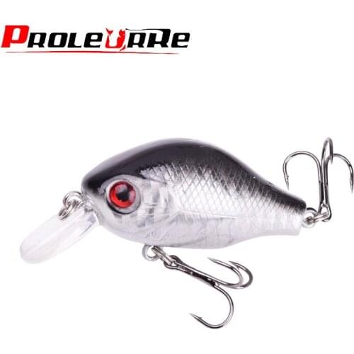 1Pcs Crank Fishing Lures 55mm 8.2g 3D Eyes Minnow Hard Bait Treble Hooks Floating Crankbait Artificial Wobblers Fishing Tackle