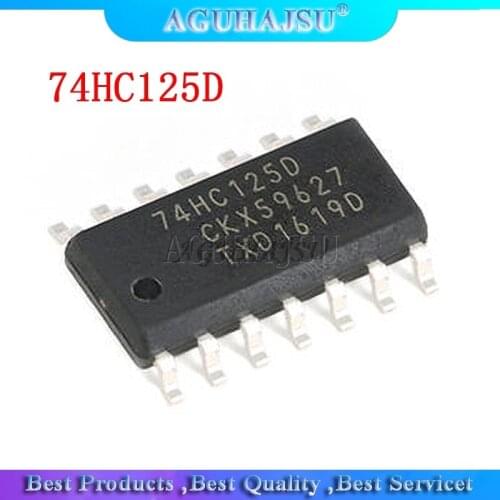 10PCS 74HC125D 74HC125 SOP14 SOP SN74HC125DR SN74HC125 SMD new original
