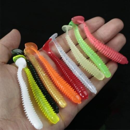 10pcs/Lot Soft Fishing Lure Silicone Wobblers Bait 50/60/70MM Artificial Softbait Lures Fish Goods Tackle For Trout Catfish