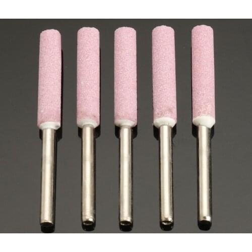 5PCS 3/16" 4.8mm Chainsaw Sharpener Burr Chain Saw Grinding Stone File