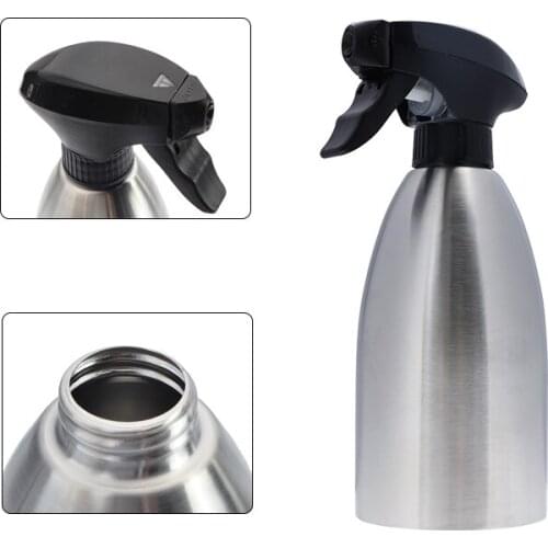 500ml Kitchen Oil Spray Bottle Stainless Steel Olive Pump Sprayer Outdoor BBQ Picnic Cooking Oil Sprayer Press Type Leak Proof