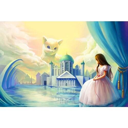 500 pieces The wooden puzzle The cats sky jigsaw puzzle white card adult childrens educational toys