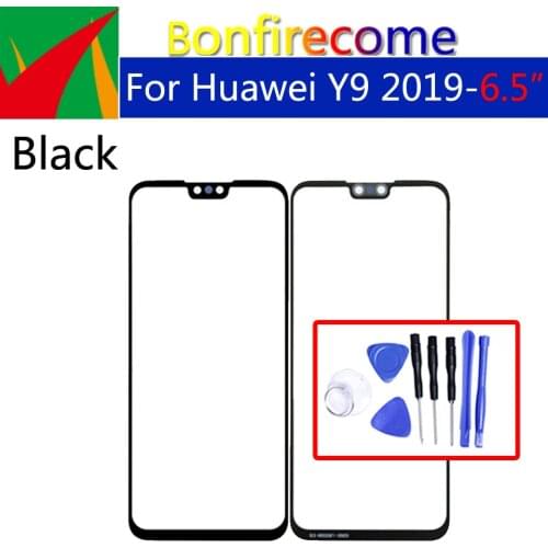 6.5"For Huawei Y9 2019 Front Touch Screen Glass Outer Lens For Huawei Enjoy 9 Plus LCD Glass Replacement