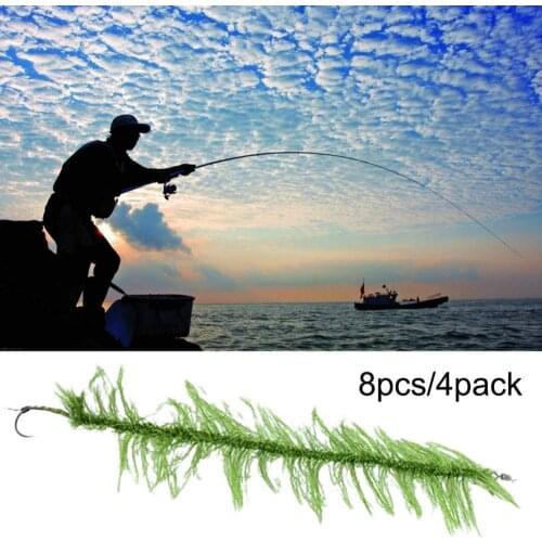 8Pcs 20cm Carp Fishing Hair Rigs Braided Thread Line Tackle Tool with Hooks Invisible Fishing Line Fly Fishing Line Accessories