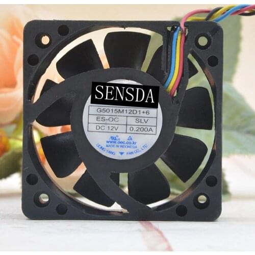 Silent quiet 50mm fan For NONOISE G5015M12D1+6 12V 0.2A 50*50*15mm 4pin PWM Car Audio Cooling Fan