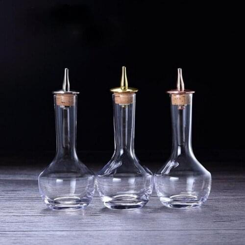 85ML Lead-free crystal cork bitter glass bottle bar tools bitter bottle bartender hand bitter bottle