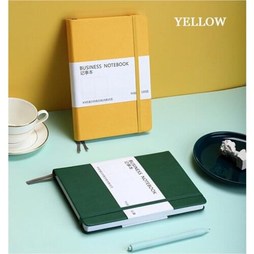 A5 creative fashion elastic band notebook business office notebook binding leather diary book can be customized