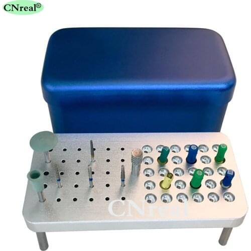 1 Piece (60 Holes) Dental Sterilization Disinfection Holder Block Box Case For Burs Endo-files Polishing Kits