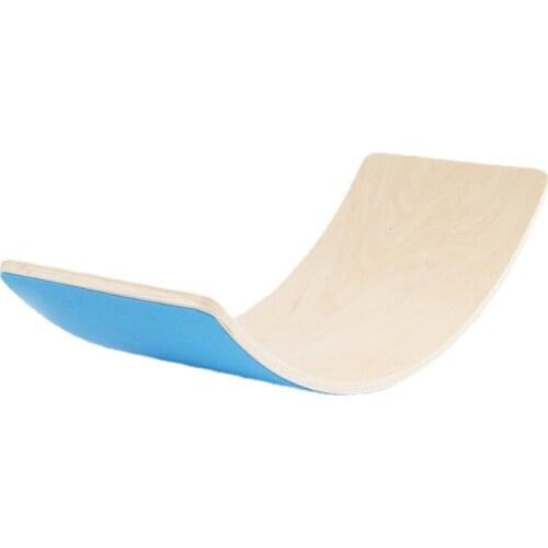 Feeling Training Wooden Childrens Balance Board Seesaw Curved Board Adult Yoga Training Double Rocker Duty-free