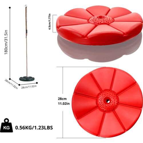 Children Swing Disc Toy Seat Kids Swing Round Rope Swings Outdoor Playground Hanging Garden Entertainment Activity 11inch