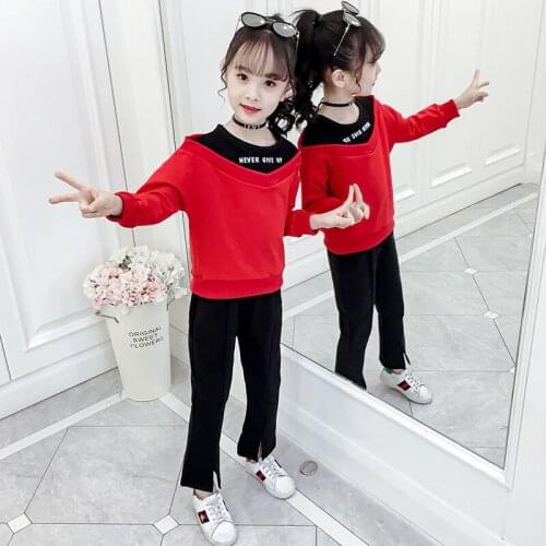Children Clothing Set Autumn Teens Girls Sets Long Sleeve Tracksuit 4 6 8 10 12 Years Girls Clothes Sport Suit Kids Clothes Suit