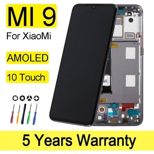 6.39 Inch Amoled Lcd For Xiaomi Mi 9 Display Touch Screen Hot Sale Model Replacement Screen For Xiaomi Mi 9 Lcd Display